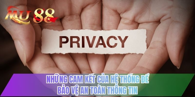 Những cam kết của hệ thống để bảo vệ an toàn thông tin
